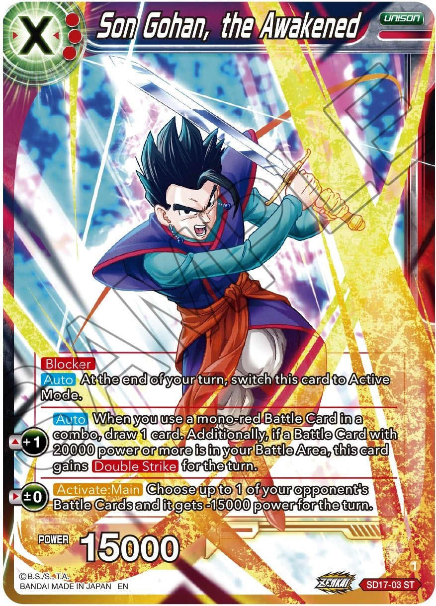 Son Gohan, the Awakened (SD17-03) [Dawn of the Z-Legends] | The Time Vault CA