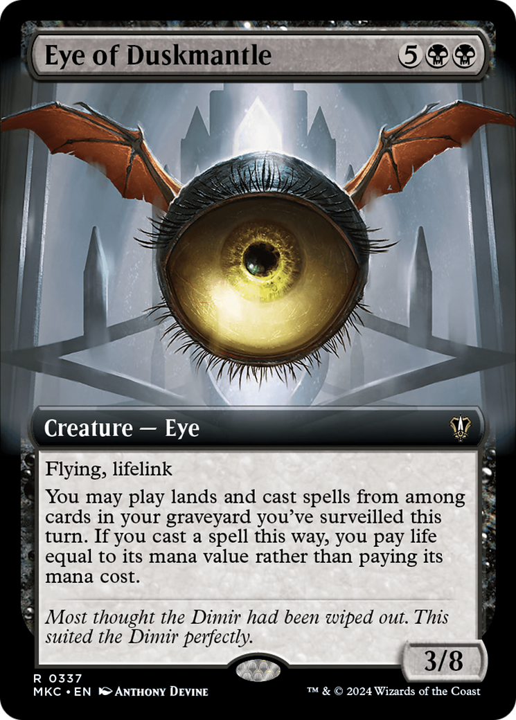 Eye of Duskmantle (Extended Art) [Murders at Karlov Manor Commander] | The Time Vault CA