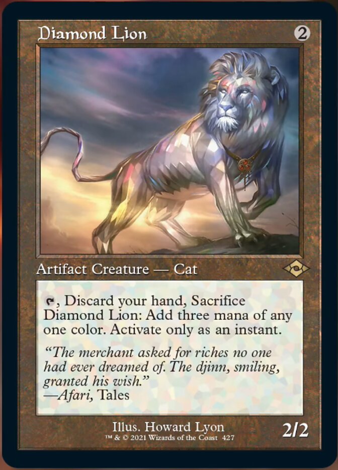 Diamond Lion (Retro Foil Etched) [Modern Horizons 2] | The Time Vault CA