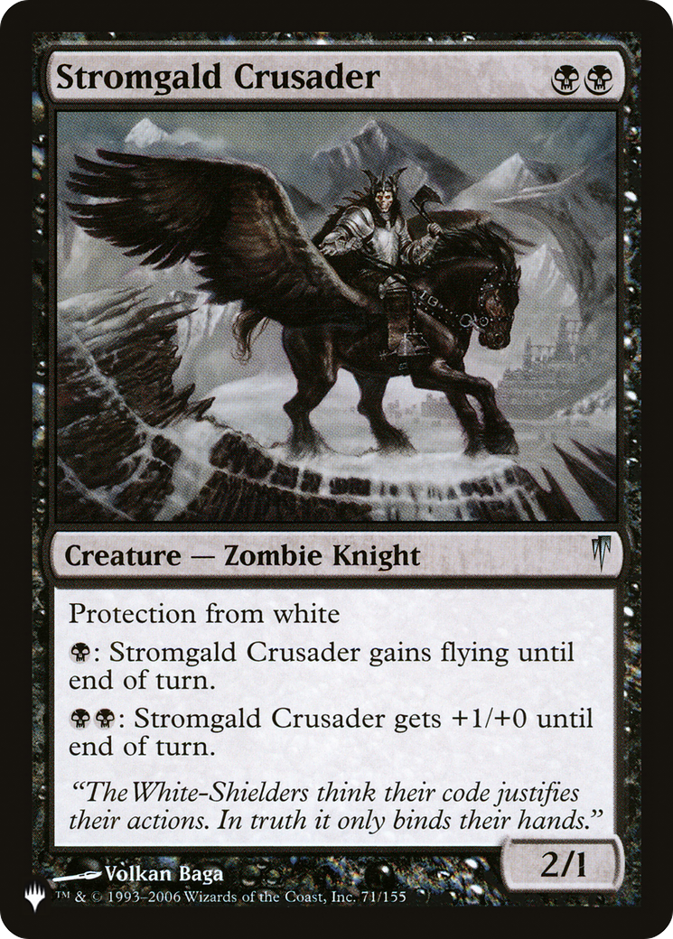 Stromgald Crusader [The List Reprints] | The Time Vault CA