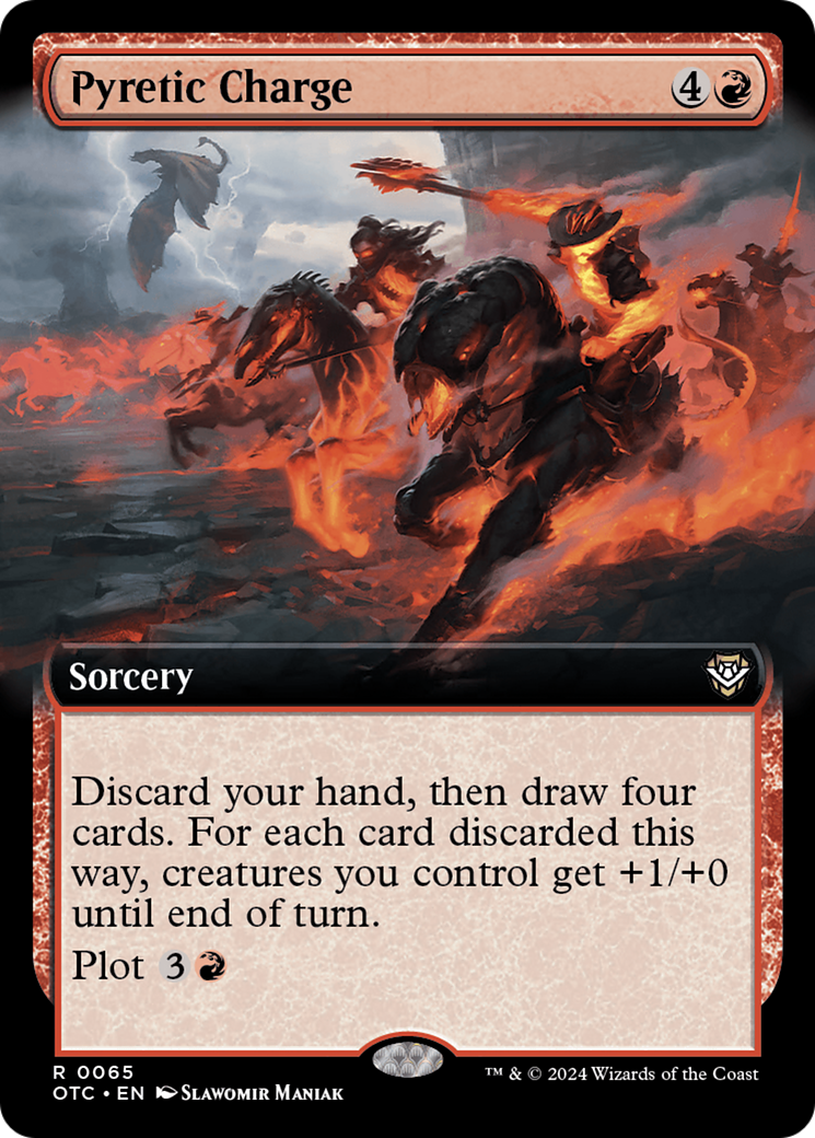 Pyretic Charge (Extended Art) [Outlaws of Thunder Junction Commander] | The Time Vault CA
