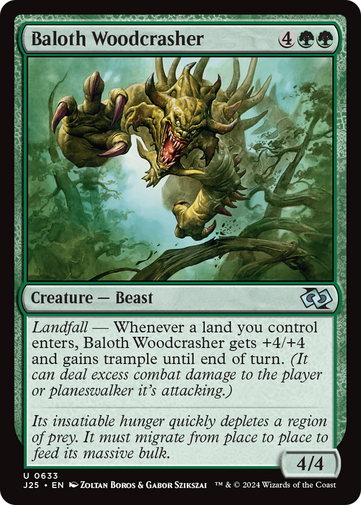 Baloth Woodcrasher [Foundations Jumpstart] | The Time Vault CA