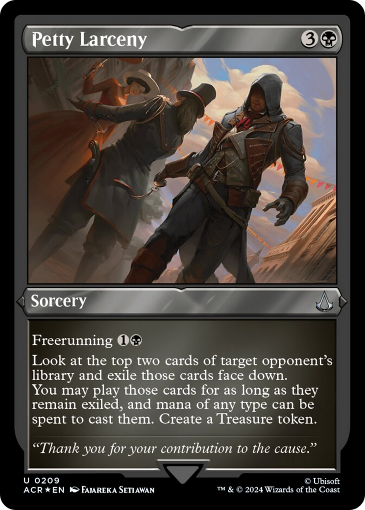 Petty Larceny (Foil Etched) [Assassin's Creed] | The Time Vault CA