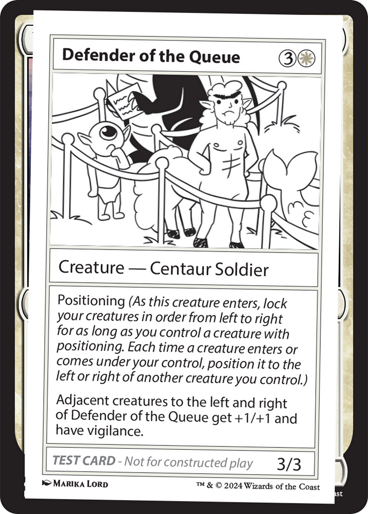 Defender of the Queue [Mystery Booster 2 Playtest Cards] | The Time Vault CA