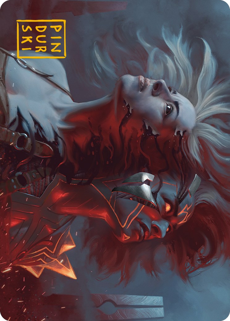Thrill of Possibility Art Card (Gold-Stamped Signature) [Phyrexia: All Will Be One Art Series] | The Time Vault CA