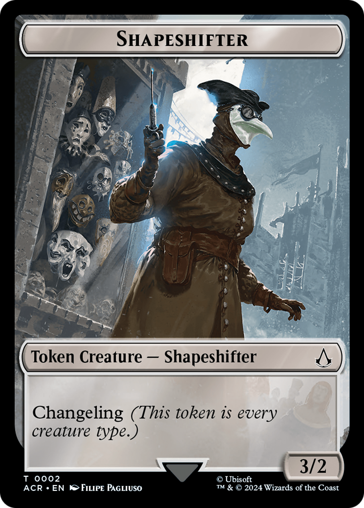 Assassin // Shapeshifter Double-Sided Token [Assassin's Creed Tokens] | The Time Vault CA