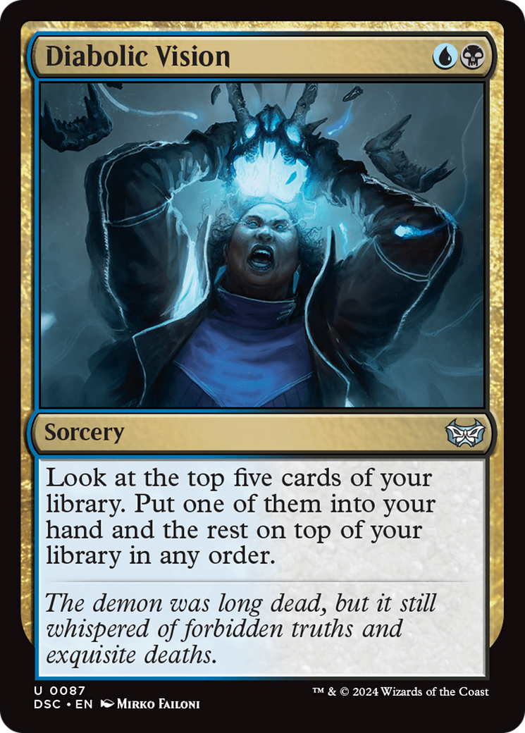 Diabolic Vision [Duskmourn: House of Horror Commander] | The Time Vault CA