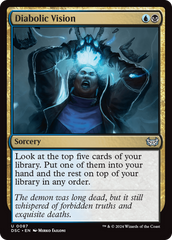 Diabolic Vision [Duskmourn: House of Horror Commander] | The Time Vault CA