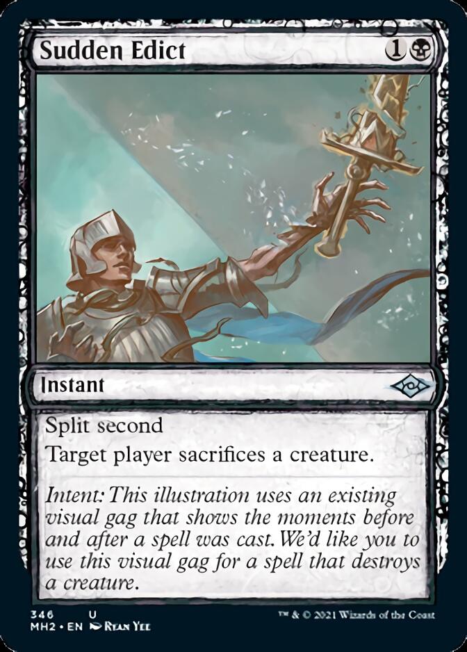 Sudden Edict (Sketch) [Modern Horizons 2] | The Time Vault CA