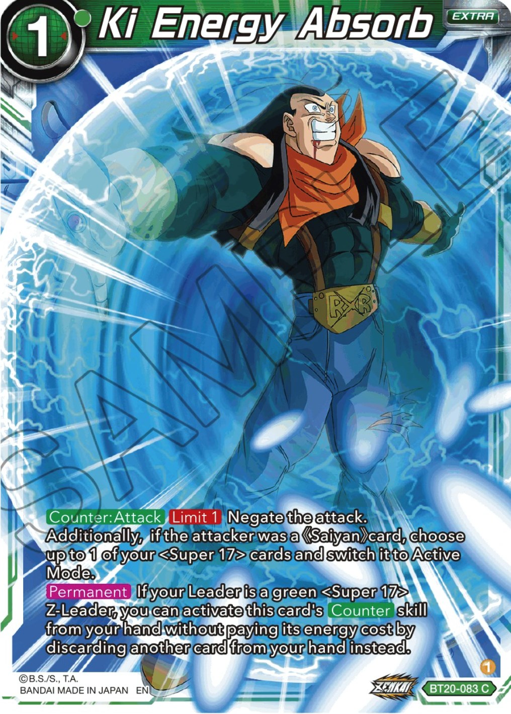 Ki Energy Absorb (BT20-083) [Power Absorbed] | The Time Vault CA