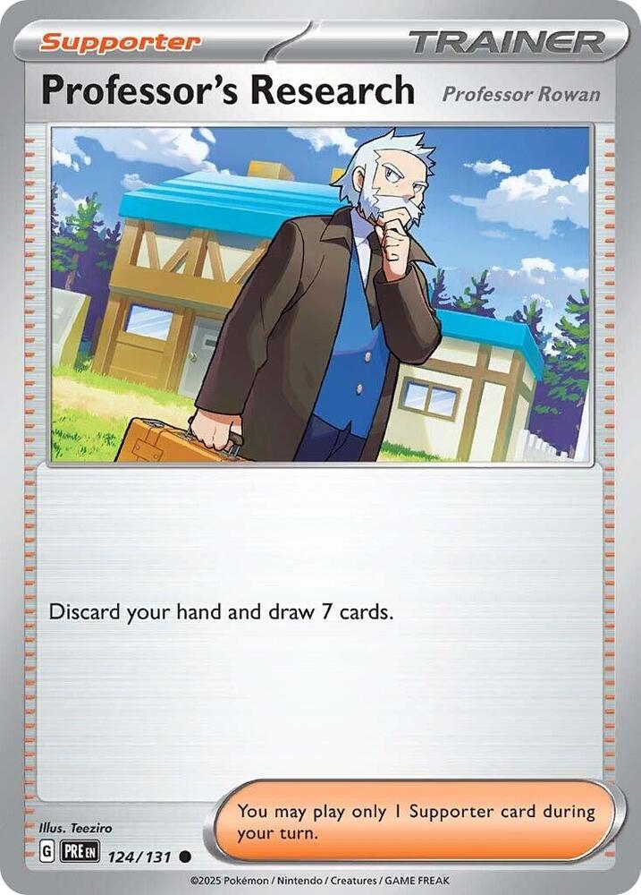 Professor's Research (124/131) [Professor Rowan] [Scarlet & Violet: Prismatic Evolutions] | The Time Vault CA