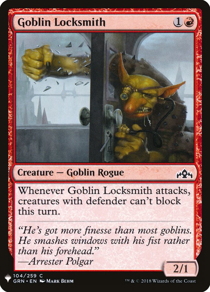 Goblin Locksmith [Mystery Booster] | The Time Vault CA