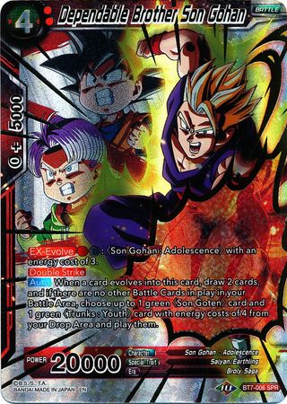 Dependable Brother Son Gohan (SPR) (BT7-006) [Assault of the Saiyans] | The Time Vault CA
