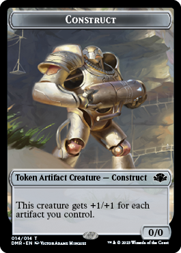 Goblin // Construct Double-Sided Token [Dominaria Remastered Tokens] | The Time Vault CA