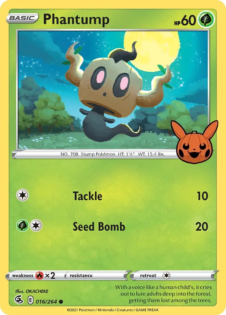 Phantump (016/264) [Trick or Trade] | The Time Vault CA