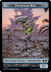 Phyrexian Myr // Teferi's Talent Emblem Double-Sided Token [March of the Machine Tokens] | The Time Vault CA