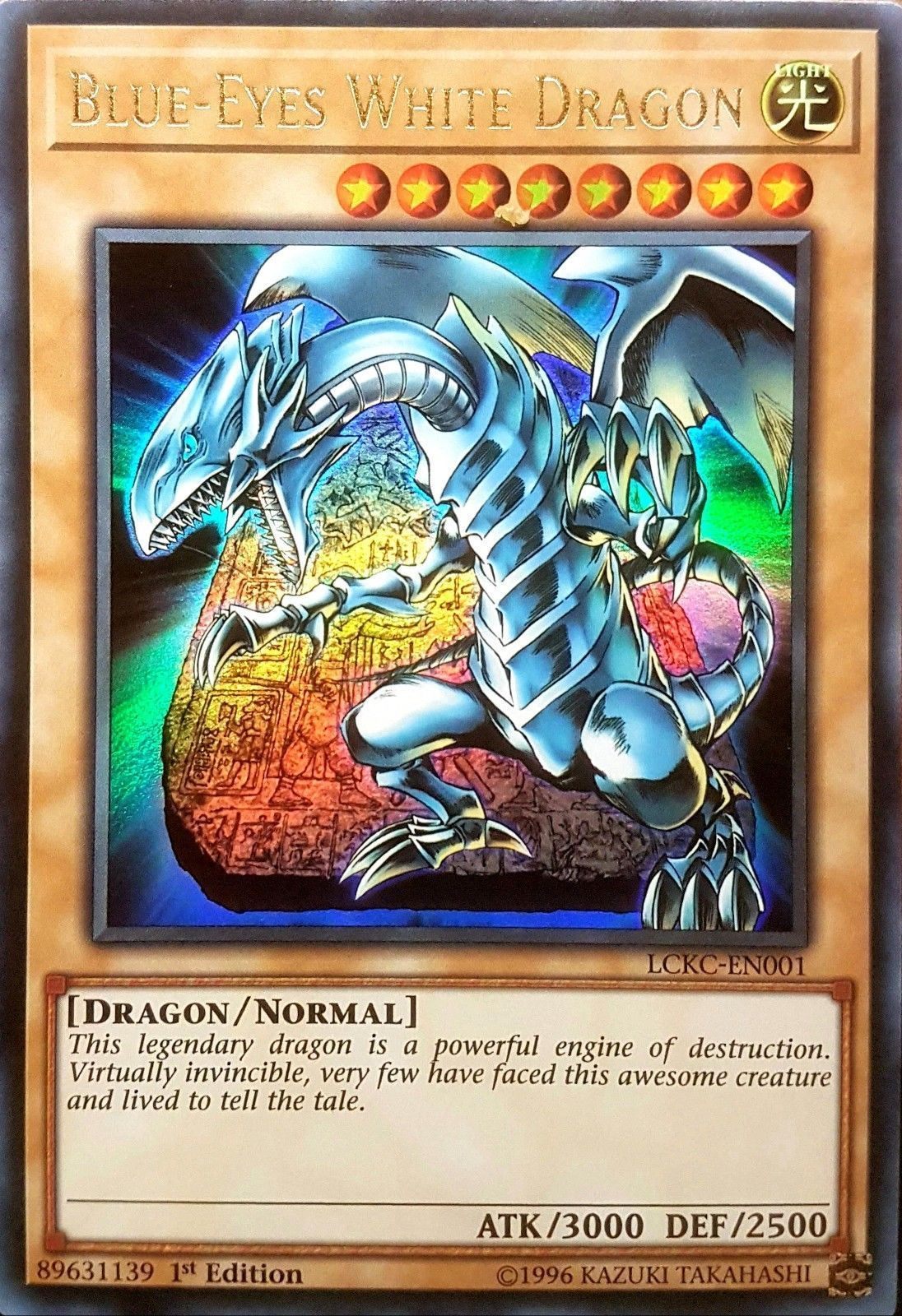 Blue-Eyes White Dragon (Version 4) [LCKC-EN001] Ultra Rare | The Time Vault CA