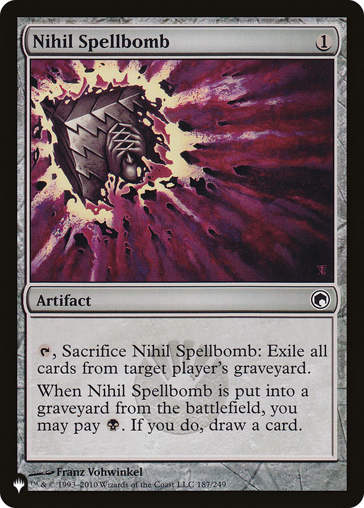 Nihil Spellbomb [The List] | The Time Vault CA