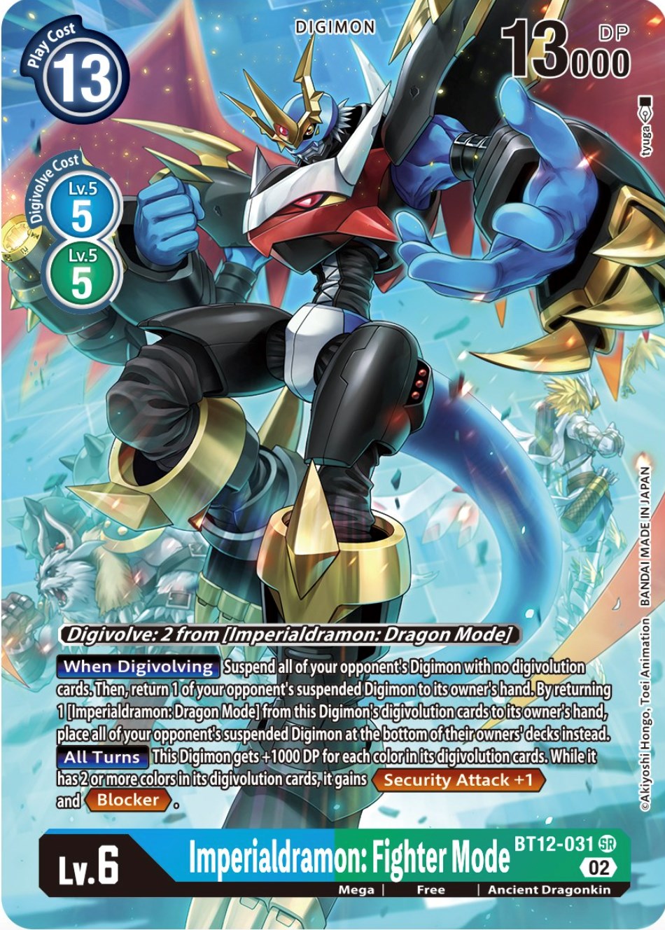 Imperialdramon: Fighter Mode [BT12-031] (Alternate Art) [Across Time] | The Time Vault CA