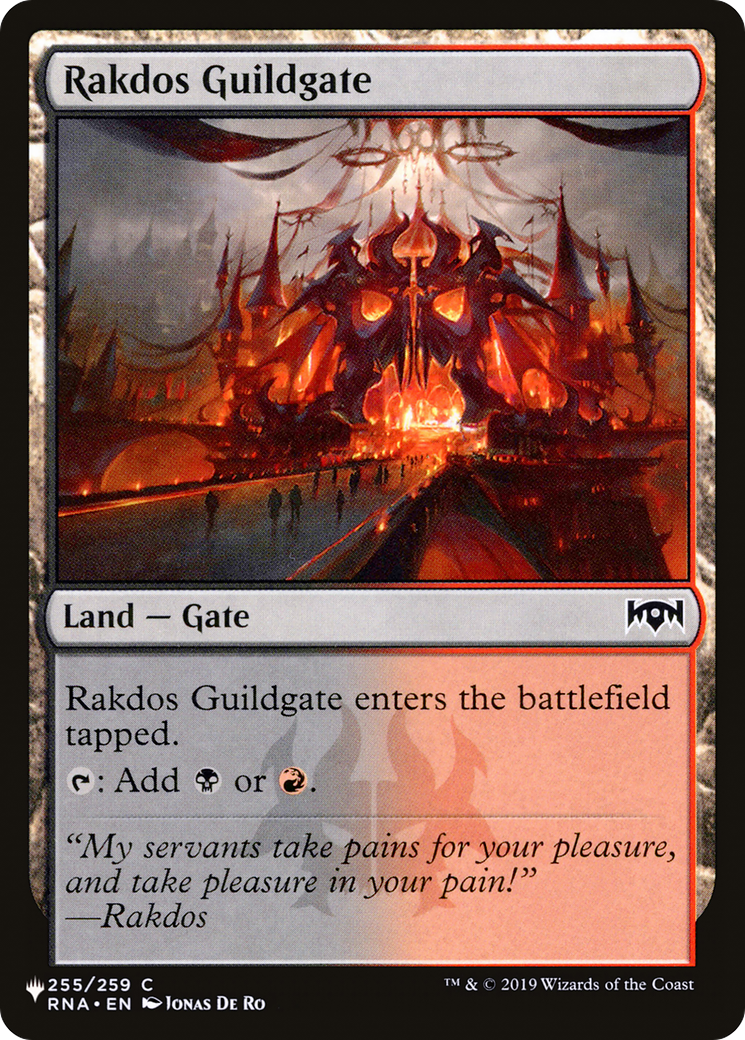 Rakdos Guildgate [The List] | The Time Vault CA