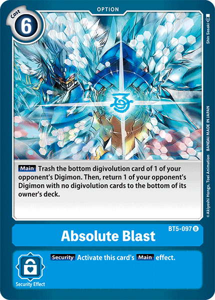 Absolute Blast [BT5-097] [Battle of Omni] | The Time Vault CA