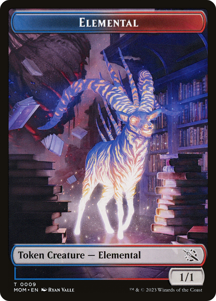 Elemental (09) // Spirit (13) Double-Sided Token [March of the Machine Tokens] | The Time Vault CA