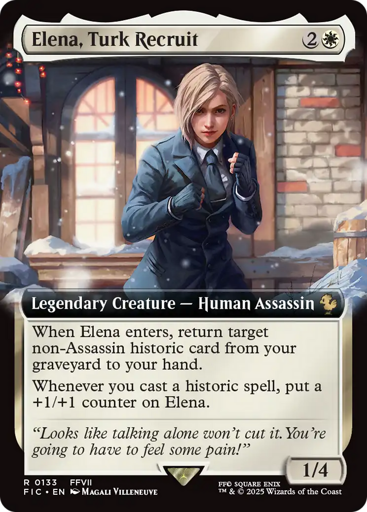 Elena, Turk Recruit (Extended Art) [FINAL FANTASY Commander] | The Time Vault CA