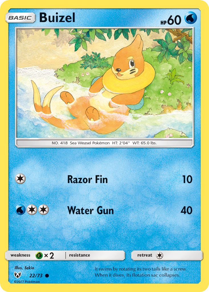 Buizel (22/73) [Sun & Moon: Shining Legends] | The Time Vault CA