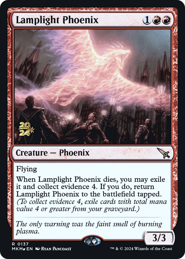 Lamplight Phoenix [Murders at Karlov Manor Prerelease Promos] | The Time Vault CA