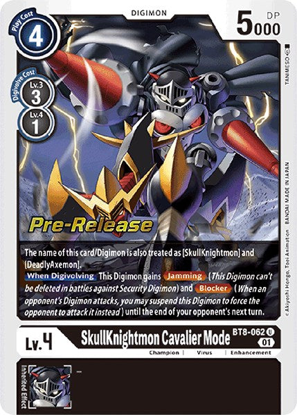 SkullKnightmon: Cavalier Mode [BT8-062] [New Awakening Pre-Release Cards] | The Time Vault CA