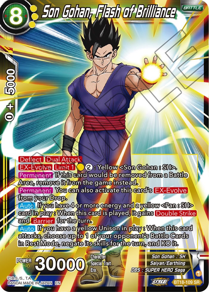 Son Gohan, Flash of Brilliance (BT18-109) [Dawn of the Z-Legends] | The Time Vault CA