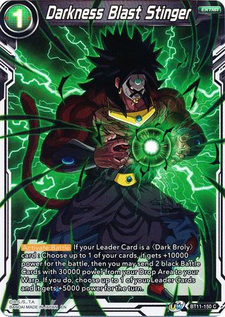 Darkness Blast Stinger (BT11-150) [Vermilion Bloodline 2nd Edition] | The Time Vault CA