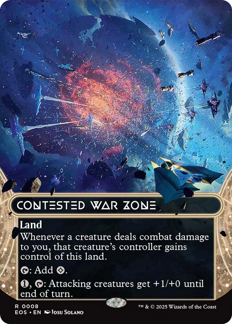 Contested War Zone (0008) (Borderless) [Edge of Eternities: Stellar Sights] | The Time Vault CA