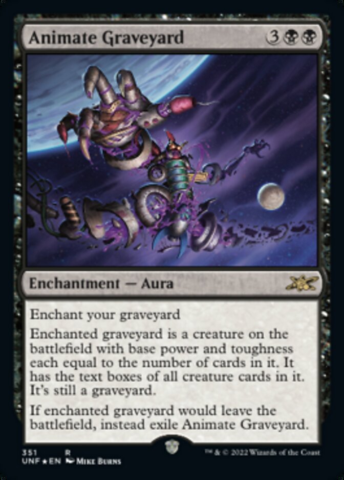 Animate Graveyard (Galaxy Foil) [Unfinity] | The Time Vault CA