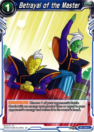 Betrayal of the Master (BT7-045) [Assault of the Saiyans] | The Time Vault CA