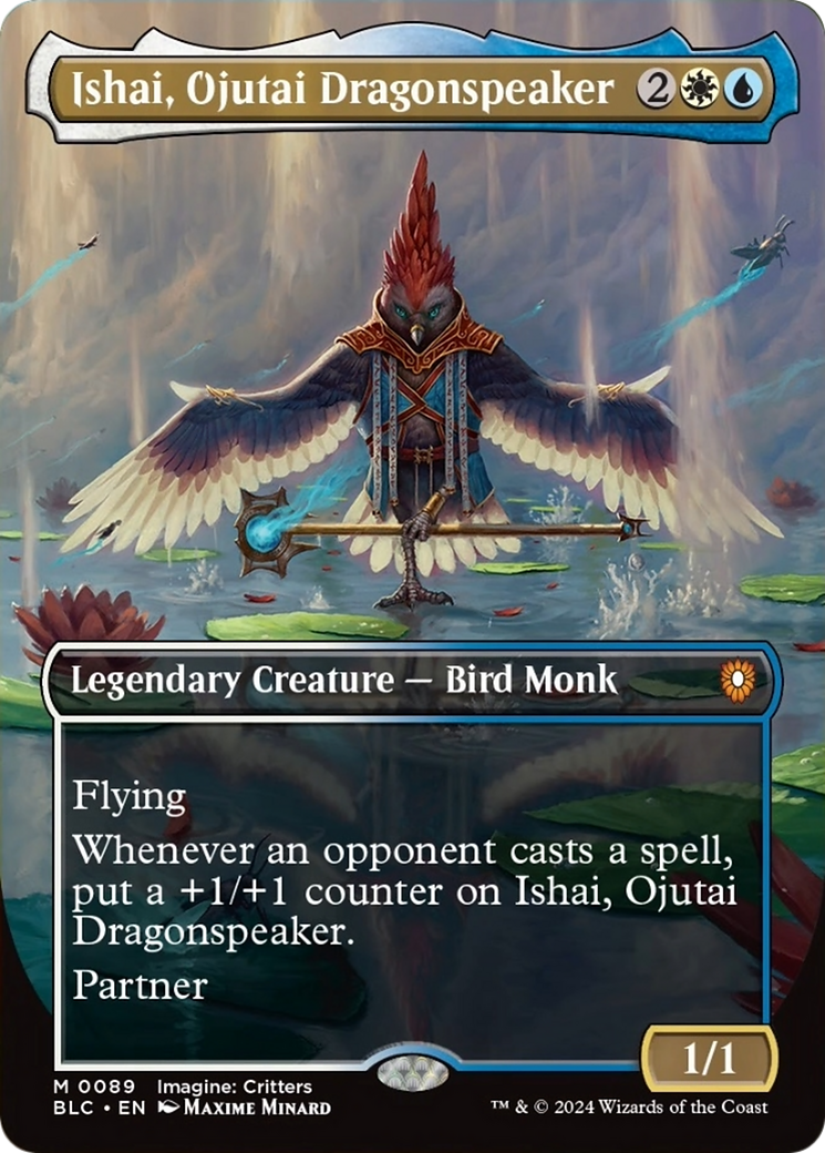 Ishai, Ojutai Dragonspeaker (Borderless) [Bloomburrow Commander] | The Time Vault CA