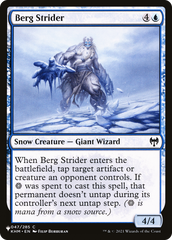 Berg Strider [The List Reprints] | The Time Vault CA