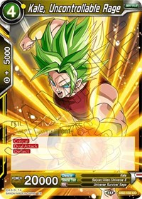 Kale, Uncontrollable Rage (Divine Multiverse Draft Tournament) (DB2-102) [Tournament Promotion Cards] | The Time Vault CA