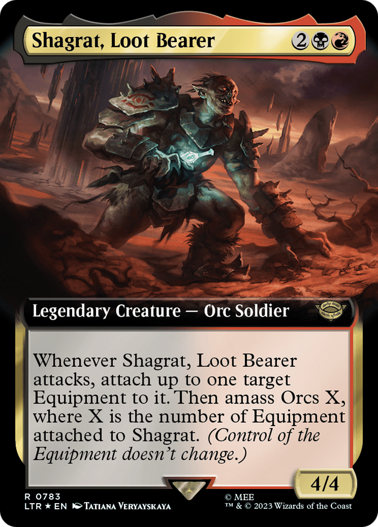 Shagrat, Loot Bearer (Extended Art) (Surge Foil) [The Lord of the Rings: Tales of Middle-Earth] | The Time Vault CA