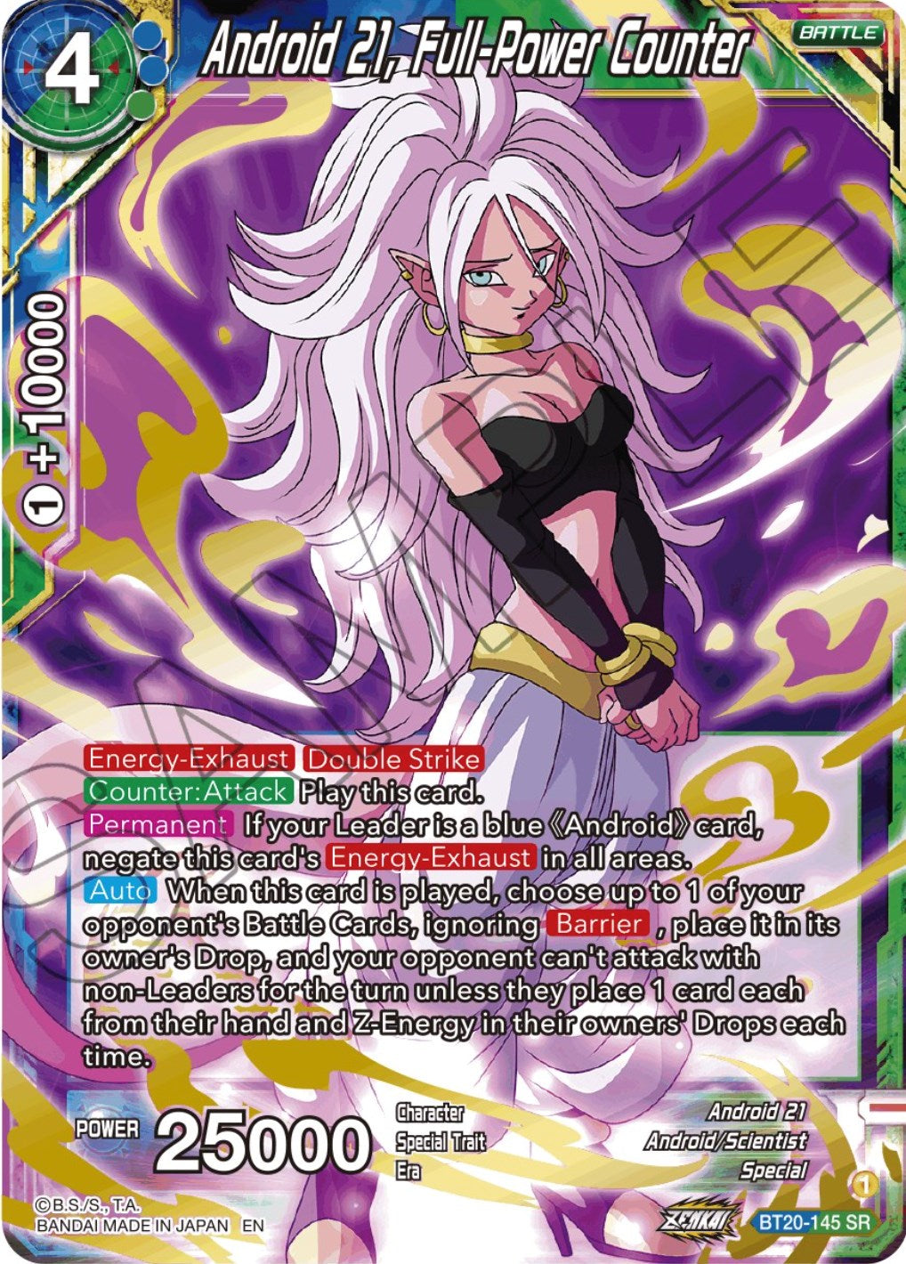 Android 21, Full-Power Counter (BT20-145) [Power Absorbed] | The Time Vault CA