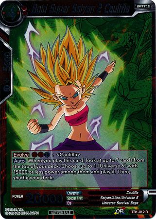 Bold Super Saiyan 2 Caulifla (Event Pack 2 - 2018) (TB1-012) [Promotion Cards] | The Time Vault CA