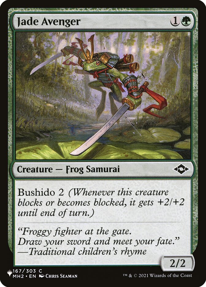 Jade Avenger [The List] | The Time Vault CA