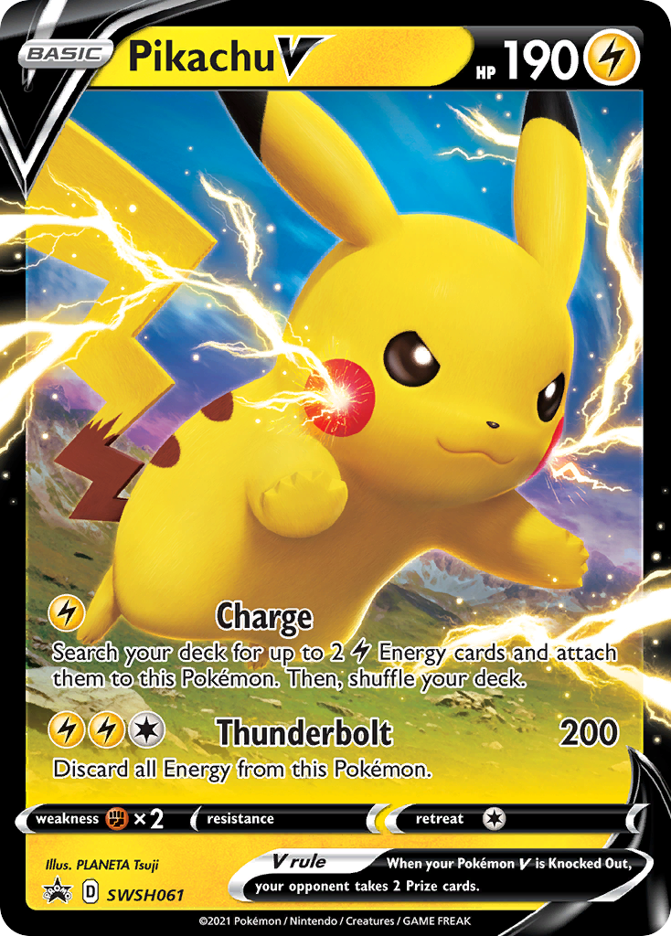 Pikachu V (SWSH061) [Sword & Shield: Black Star Promos] | The Time Vault CA