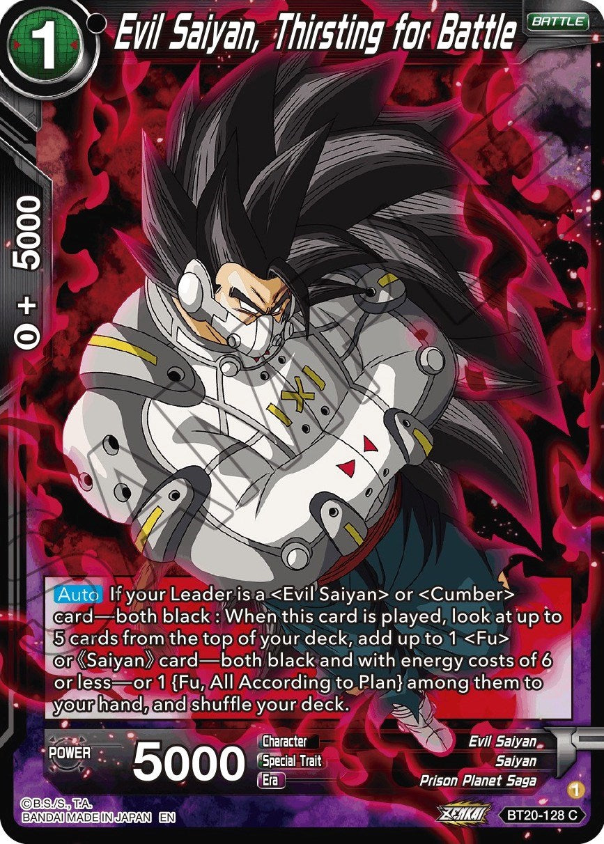 Evil Saiyan, Thirsting for Battle (BT20-128) [Power Absorbed] | The Time Vault CA