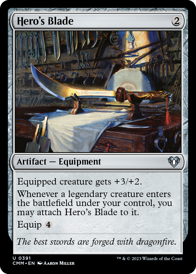 Hero's Blade [Commander Masters] | The Time Vault CA