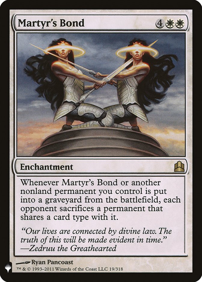 Martyr's Bond [The List] | The Time Vault CA