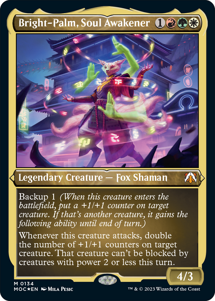 Bright-Palm, Soul Awakener (Display Commander) [March of the Machine Commander] | The Time Vault CA