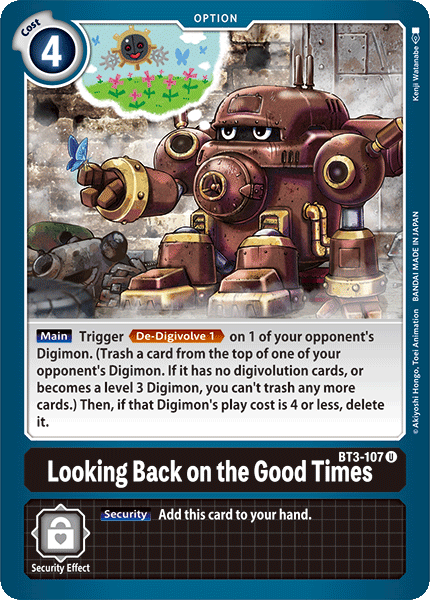 Looking Back on the Good Times [BT3-107] [Release Special Booster Ver.1.0] | The Time Vault CA