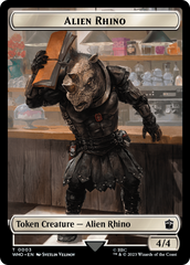 Alien Rhino // Alien Warrior Double-Sided Token [Doctor Who Tokens] | The Time Vault CA