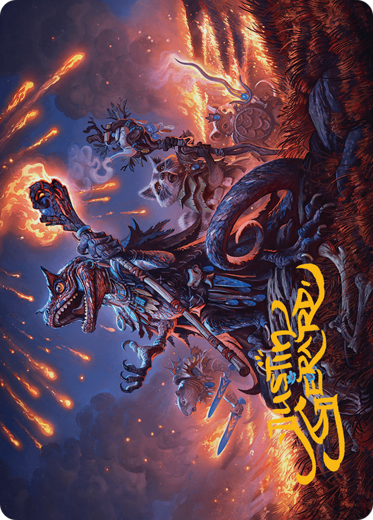Valley Flamecaller Art Card (Gold-Stamped Signature) [Bloomburrow Art Series] | The Time Vault CA